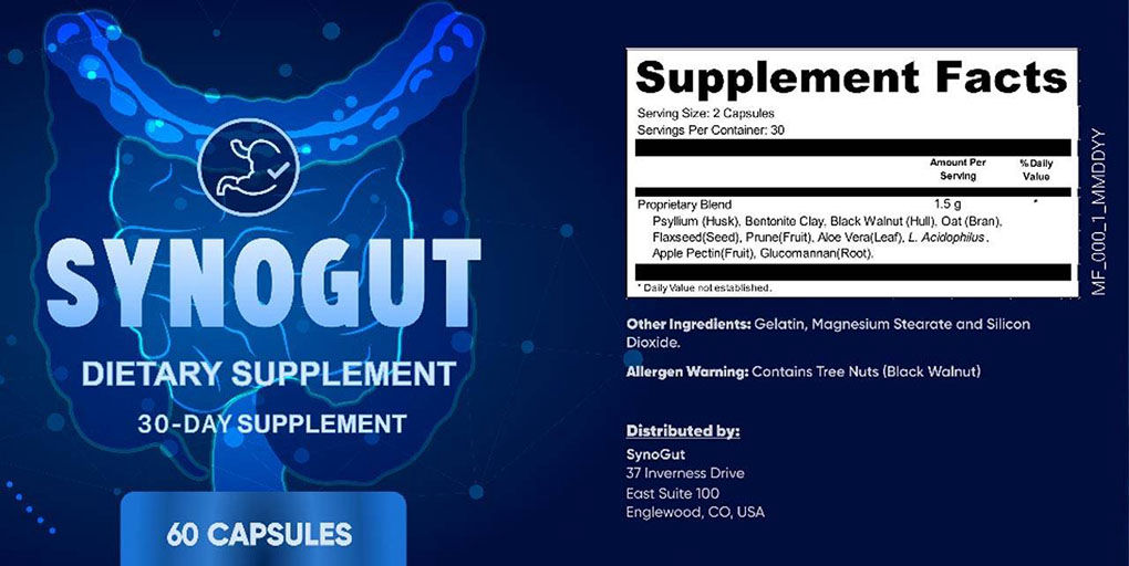 Syno-gut-supplement-facts